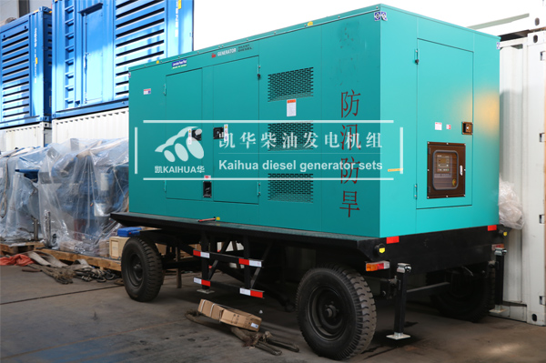 徐州市政300KW移动静音发电机组成功出厂